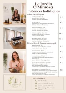 Carte de soins 2 - Amandine - Le Jardin o Mimosa